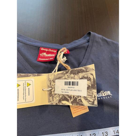 Indian Motorcycle Patriotic Gray T-Shirt Small - Picture 5 of 8